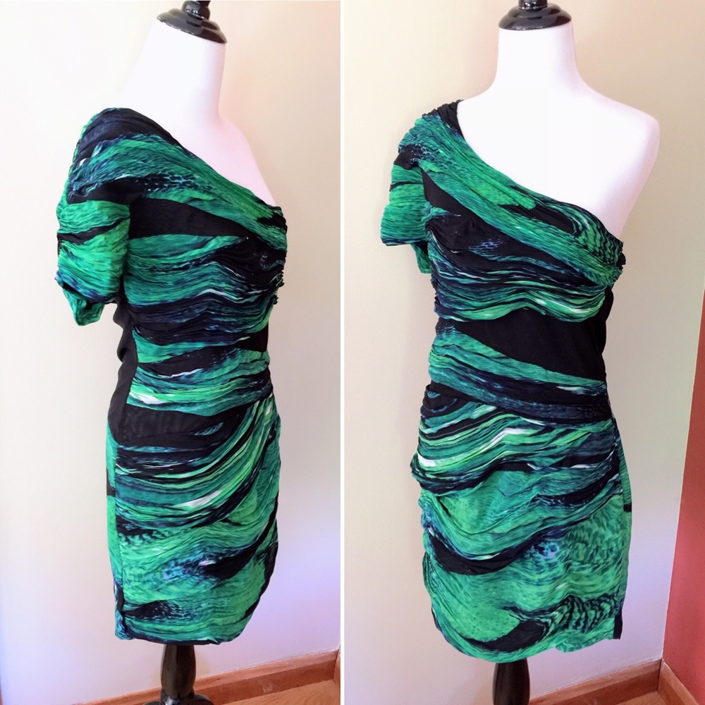 Lipsy London asymmetrical one shoulder dress